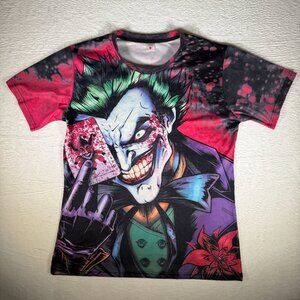 DC Comic Multi Color Joker Men's T- Shirt Short Sleeve Size 3XL
